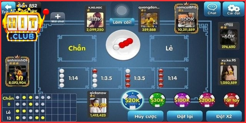 Trong cách chơi xóc đĩa Hitclub, người chơi cần quan sát, tập trung và cược đúng thời điểm
