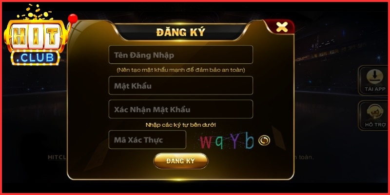 Hướng dẫn từng bước thực hiện đăng ký Hitclub