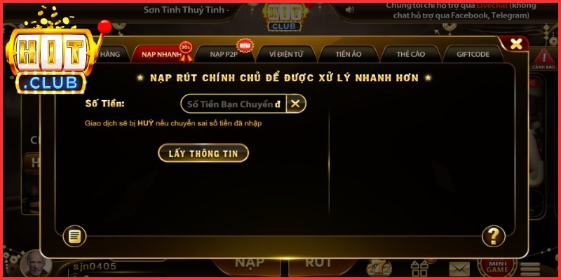 Nạp Rút Tiền taiHitclub 1 Giới thiệu về hệ thống nạp rút tiền Hitclub